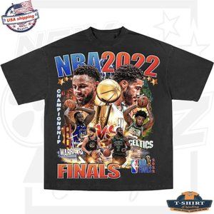 Vintage NBA Finals 2022 T-Shirt, Golden State Warriors Shirt, Boston Celtics Shi